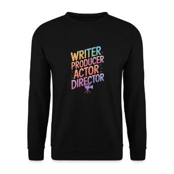 Filmmaker Film Director Cinematographer Film - Unisex Sweatshirt - black - Front - Alina (178cm) & Michal (187cm)