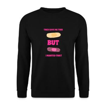 Pansements Girly - Sweat-shirt Unisexe - noir - Devant - Alina (178cm) & Michal (187cm)