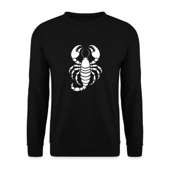 scorpion - Unisex Sweatshirt - black - Front - Alina (178cm) & Michal (187cm)