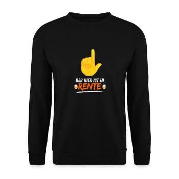 THIS ONE IS RETIRED - Unisex Sweatshirt - black - Front - Alina (178cm) & Michal (187cm)