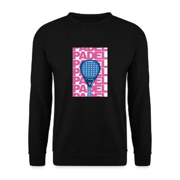 Padel poster - Unisex Sweatshirt - black - Front - Alina (178cm) & Michal (187cm)