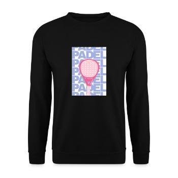 Padel-Poster - Unisex Pullover - Schwarz - Vorne - Alina (178cm) & Michal (187cm)