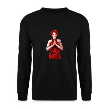 Namasté - Unisex Pullover - Schwarz - Vorne - Alina (178cm) & Michal (187cm)