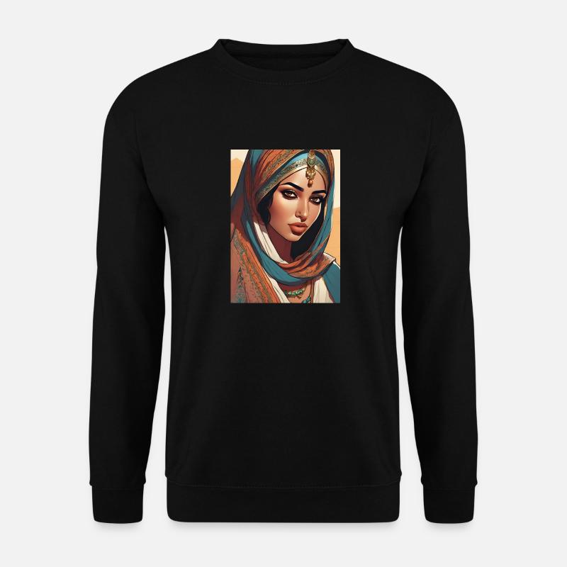 Indische schöne Frau - Unisex Pullover - Schwarz