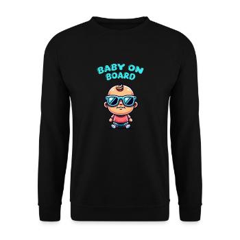Lunettes de soleil Baby Comic - Sweat-shirt Unisexe - noir - Devant - Alina (178cm) & Michal (187cm)