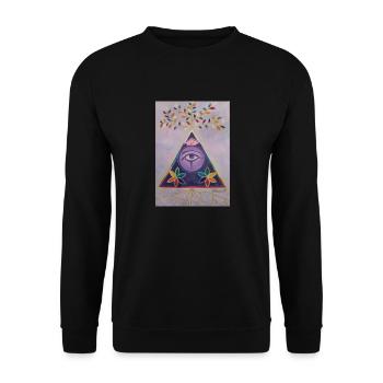 L'Essence du Monde : Collection Origen - Unisex Sweatshirt - black - Front - Alina (178cm) & Michal (187cm)
