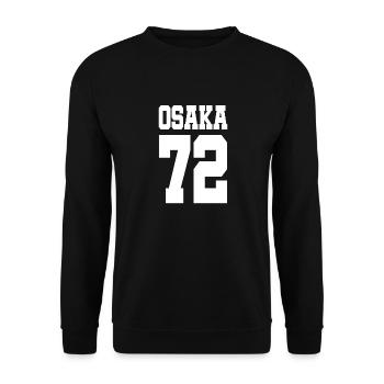 Osaka 72 - Soccer League - Japan - Tokyo - Kobe - Unisex Sweatshirt - black - Front - Alina (178cm) & Michal (187cm)