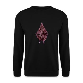 Gonyaulax verior, rose - Sweat-shirt Unisexe - noir - Devant - Alina (178cm) & Michal (187cm)