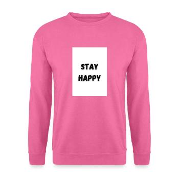Stay Happy - Unisex Pullover - Pink - Vorne