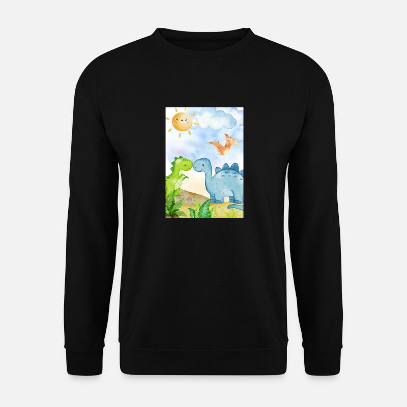 Dino - Unisex Pullover - Schwarz