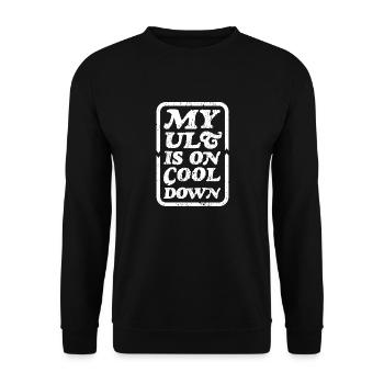 my Ult is on cooldown - Unisex Sweatshirt - black - Front - Alina (178cm) & Michal (187cm)