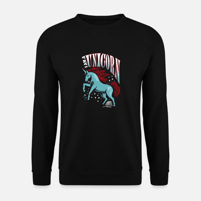 I am a Unicorn - Einhorn - Unisex Pullover - Schwarz