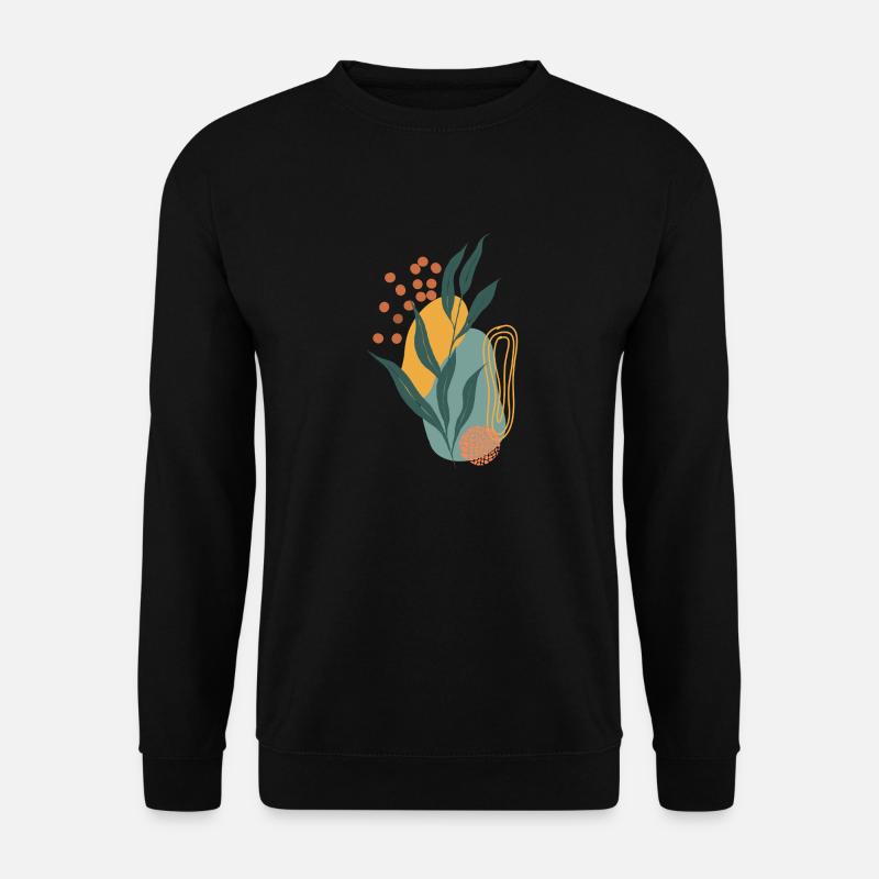 fond d’art mural botanique - Sweat-shirt Unisexe - noir