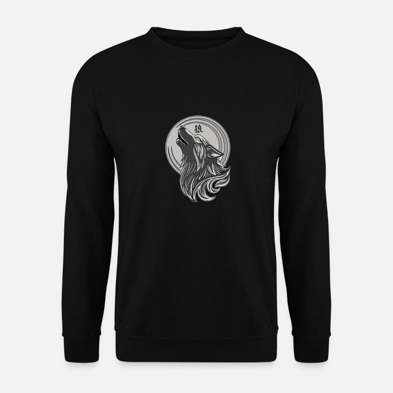 Tribal Wolf - Unisex Pullover - Schwarz