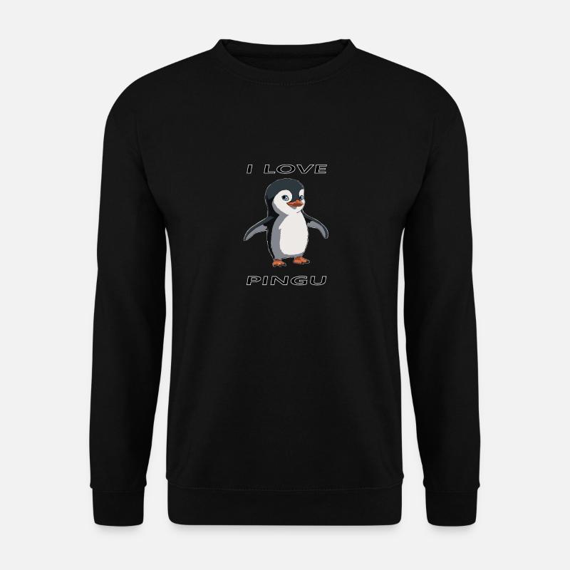 Design de pingouin mignon - Sweat-shirt Unisexe - noir
