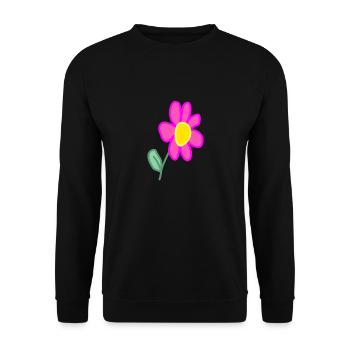 Blume Gärtner Blumen Geschenk - Unisex Pullover - Schwarz - Vorne - Alina (178cm) & Michal (187cm)