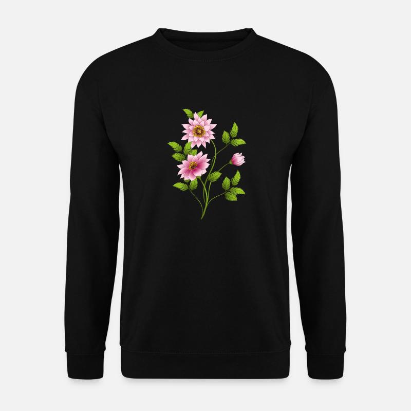 Blumen - Unisex Pullover - Schwarz