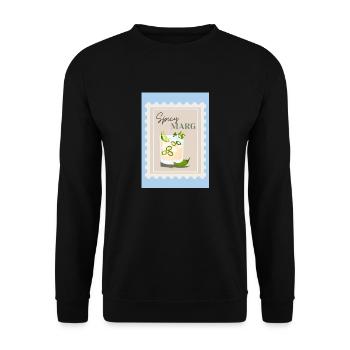 Würzige Margarita - Unisex Pullover - Schwarz - Vorne - Alina (178cm) & Michal (187cm)