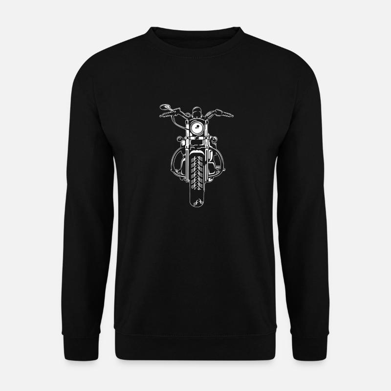 Chopper / motorcycle 07_white - Unisex Sweatshirt - black