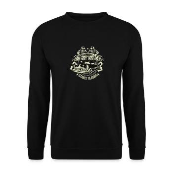 Rockabilly Hot Rod - Sweat-shirt Unisexe - noir - Devant - Alina (178cm) & Michal (187cm)