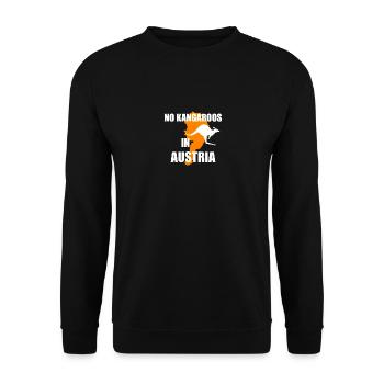 Pas de kangourous en Autriche Autriche Gift Gift - Sweat-shirt Unisexe - noir - Devant - Alina (178cm) & Michal (187cm)