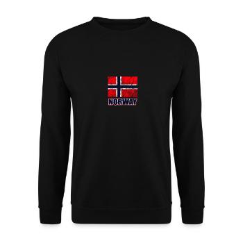 Norwegen - Unisex Pullover - Schwarz - Vorne - Alina (178cm) & Michal (187cm)