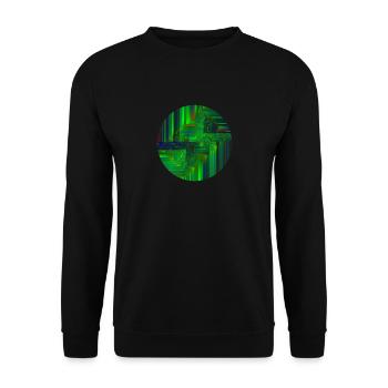 Mathematic Art Fractale Mandelbrot Fractimage - Sweat-shirt Unisexe - noir - Devant - Alina (178cm) & Michal (187cm)