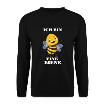 Ich Bin Eine Biene Imkerin Bienenflüsterin - Unisex Pullover - Schwarz - Vorne - Alina (178cm) & Michal (187cm)