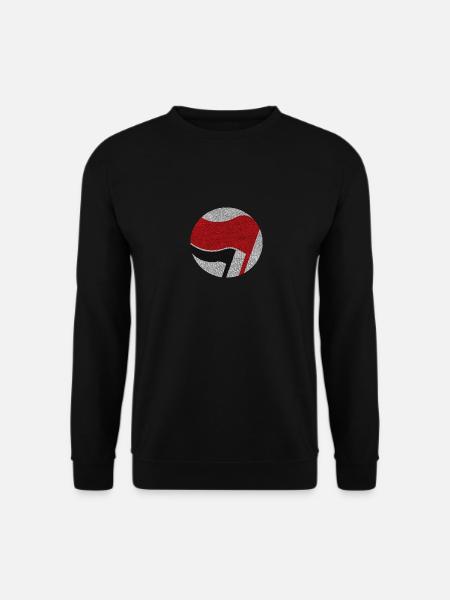 links antifaschistisch - Unisex Pullover - Schwarz