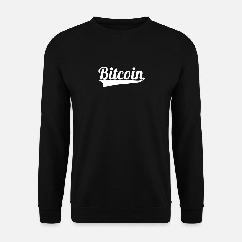 Bitcoin lettering - Unisex Sweatshirt - black