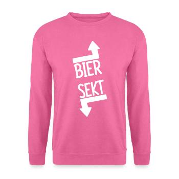 GOLDEN SHOWER FETISCH SPRUCH NATURSEKT - Unisex Pullover - Pink - Vorne