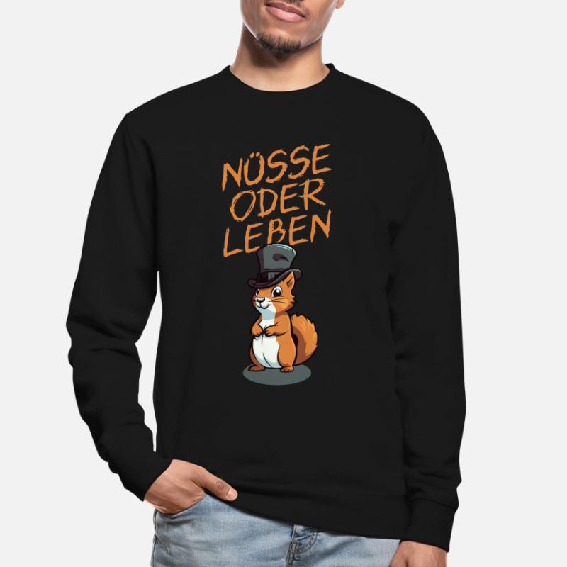 Nüsse Oder Leben - hell Unisex Pullover