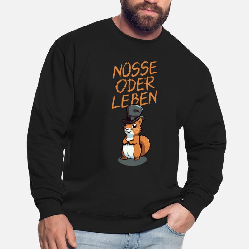 Nüsse Oder Leben - hell Unisex Pullover