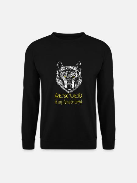 TIERRETTUNG TIERHILFE - Unisex Pullover - Schwarz