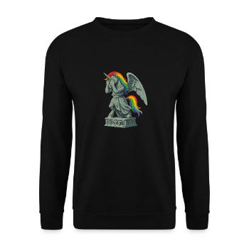 Horn To Blink - Unisex Sweatshirt - black - Front - Alina (178cm) & Michal (187cm)