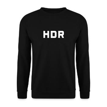 HDR | White | Gift idea 📷 - Unisex Sweatshirt - black - Front - Alina (178cm) & Michal (187cm)