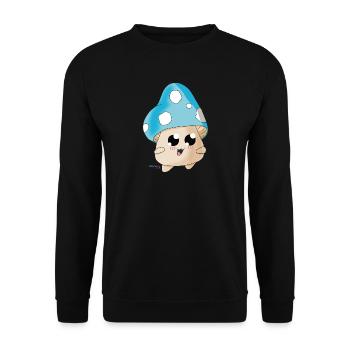 Champignon magique d’hiver - Sweat-shirt Unisexe - noir - Devant - Alina (178cm) & Michal (187cm)