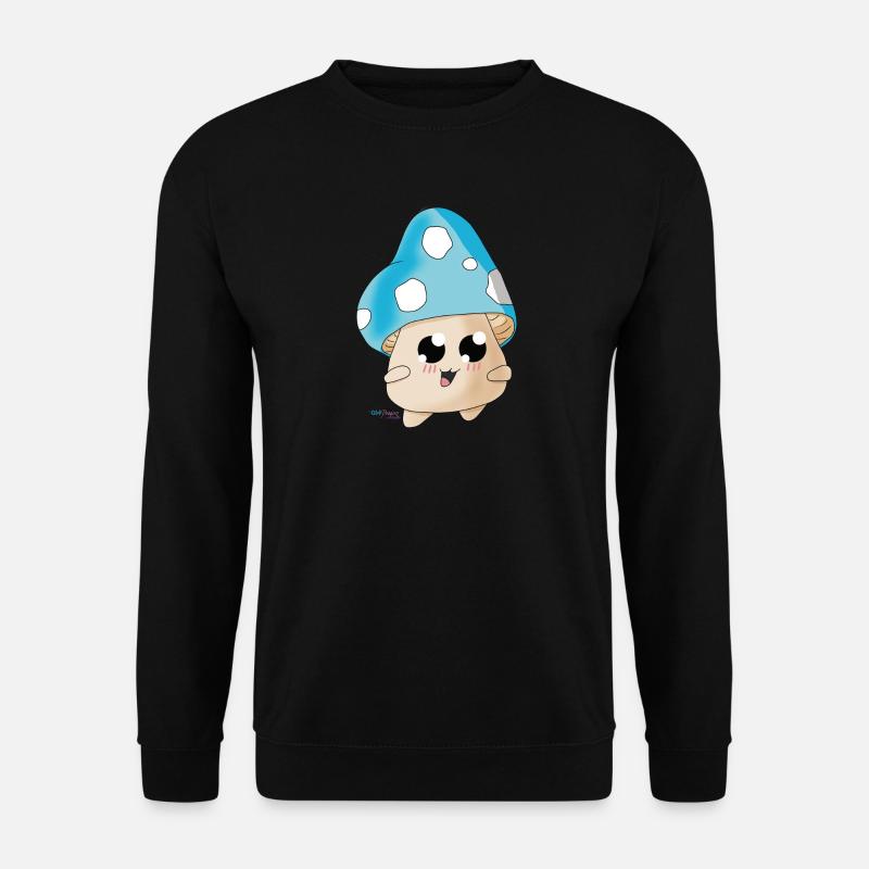 magischer pilz winter - Unisex Pullover - Schwarz