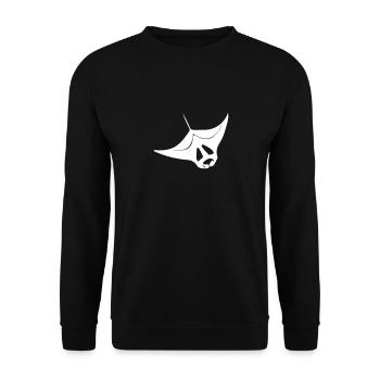 Manta rays - Unisex Sweatshirt - black - Front - Alina (178cm) & Michal (187cm)