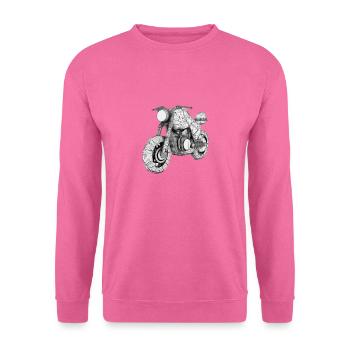 Moto moderne - Sweat-shirt Unisexe - rose - Devant