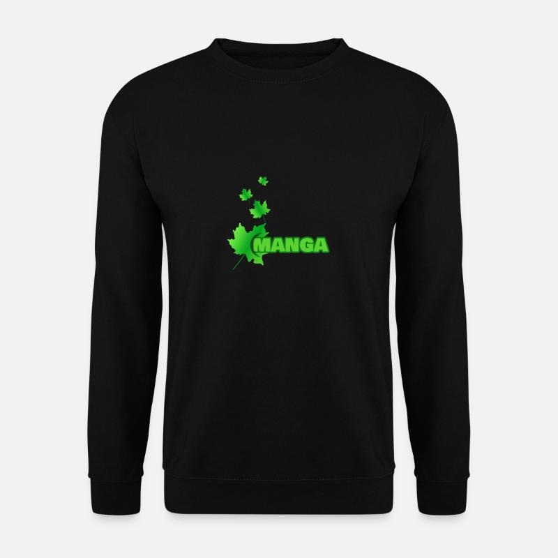 Maple leaf for manga - Unisex Sweatshirt - black