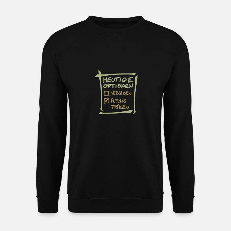 Alfons - Unisex Pullover - Schwarz