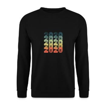 Year 2020 - Unisex Sweatshirt - black - Front - Alina (178cm) & Michal (187cm)