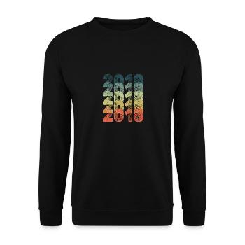 2018 - Unisex Pullover - Schwarz - Vorne - Alina (178cm) & Michal (187cm)