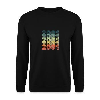 Year: 2001 - Unisex Sweatshirt - black - Front - Alina (178cm) & Michal (187cm)