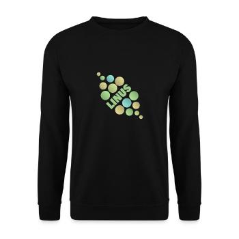 Gift idea Linus - Unisex Sweatshirt - black - Front - Alina (178cm) & Michal (187cm)