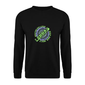 Mitarbeiter Lennas - Unisex Pullover - Schwarz - Vorne - Alina (178cm) & Michal (187cm)