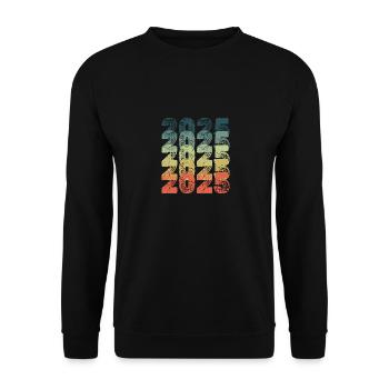 2025 - Unisex Pullover - Schwarz - Vorne - Alina (178cm) & Michal (187cm)
