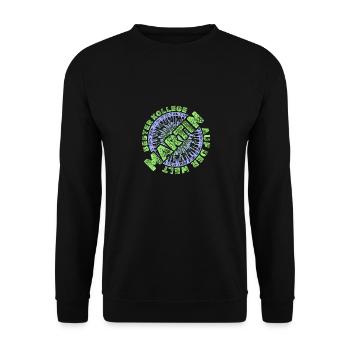 Martin - Unisex Pullover - Schwarz - Vorne - Alina (178cm) & Michal (187cm)