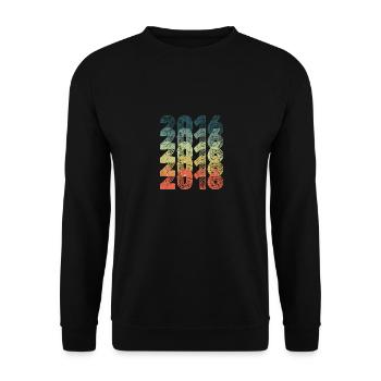 Jahr 2016 - Unisex Pullover - Schwarz - Vorne - Alina (178cm) & Michal (187cm)